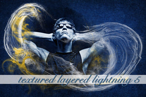Layered Lightning Textured Background 5