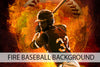 Baseball Fire Background