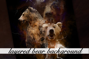 Layered Bear Background