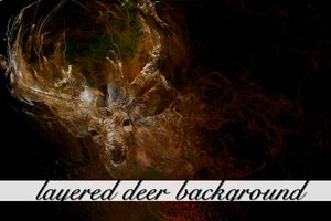 Layered Deer Background