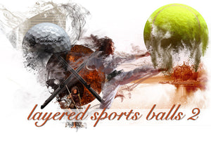 Layered Sports Ball Backgrounds 2