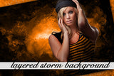 Layered Storm Background