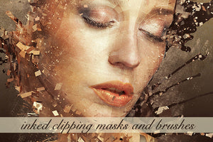 Inked Clipping Masks and Brushes