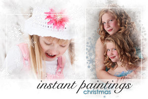 Instant Paintings Christmas Photoshop Backgrounds